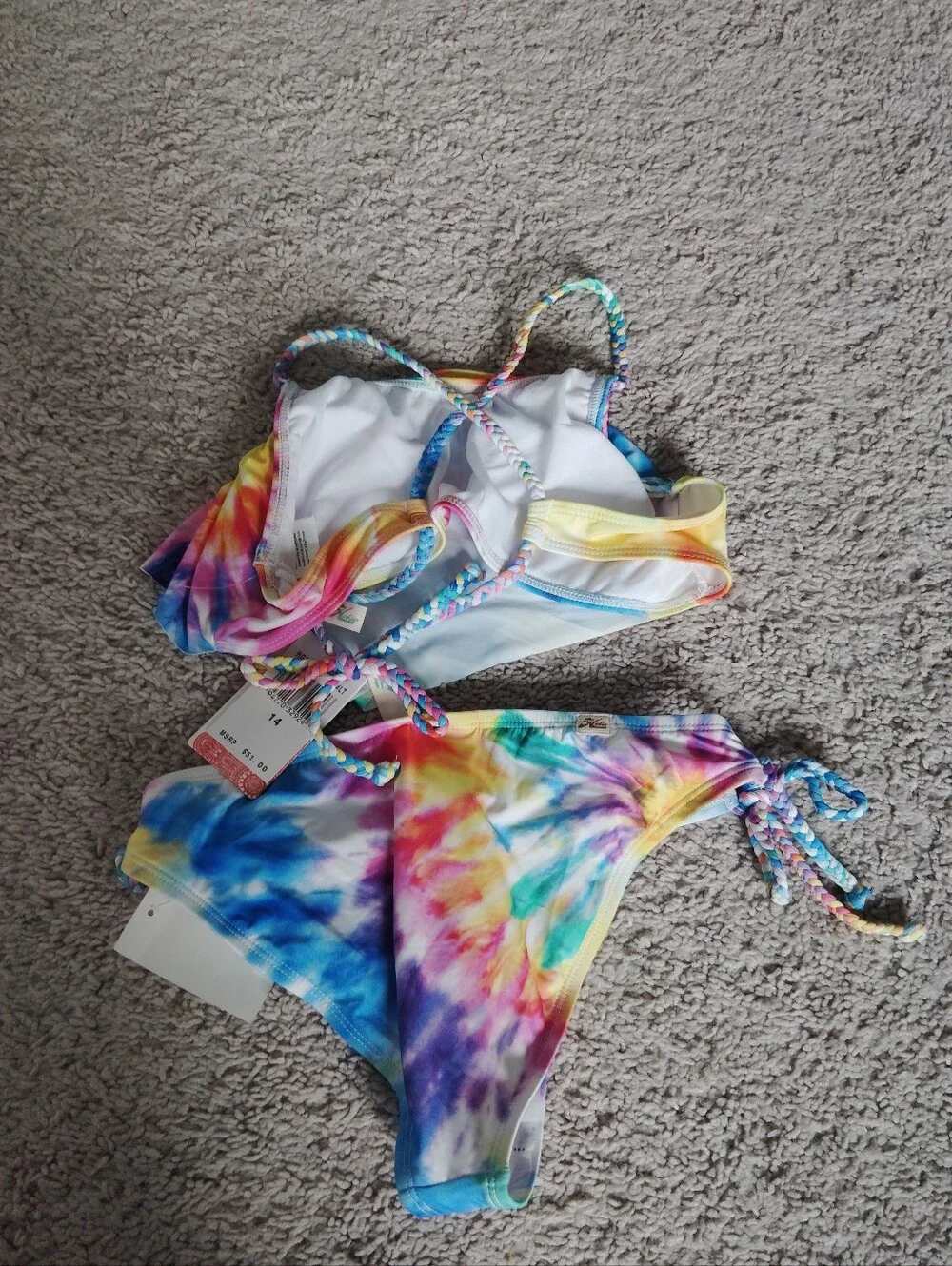 Hobie Girls Tie-Dye Two-Piece Swimsuit